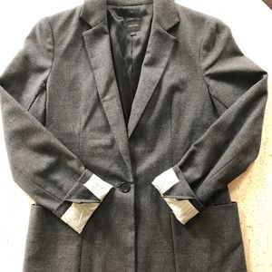 Talula Babaton Dark Grey Long Blazer